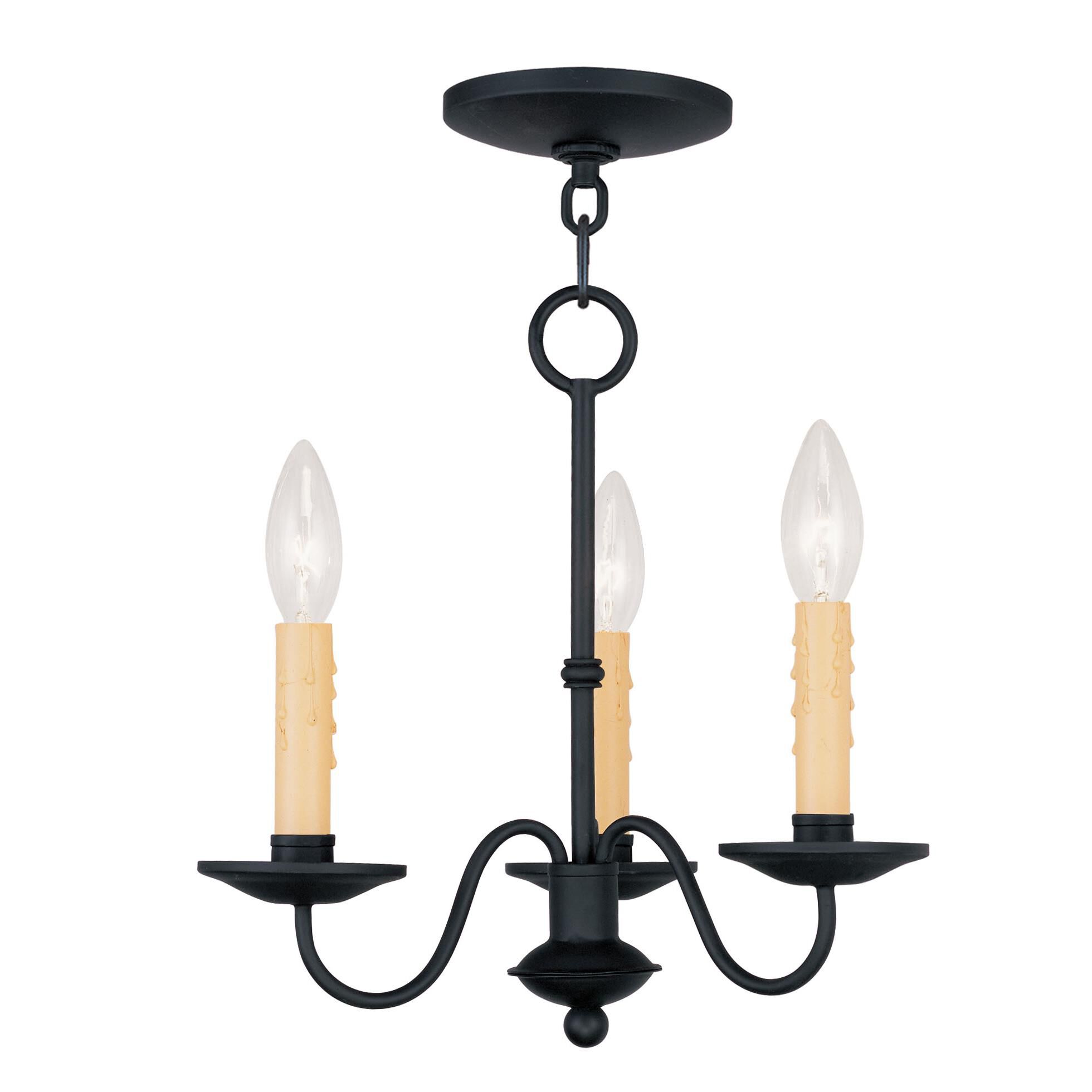 Heritage 12 Inch 3 Light Mini Chandelier by Livex Lighting